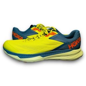 Hoka One One Zinal Trail Running Men’s Size 12 Vibram Blue Coral - 1119399